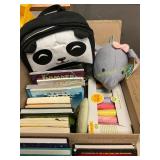 Books, Panda Backpack, Plush, Chalk
