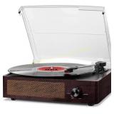Vintage Record Player w/ Speakers, Bluetooth