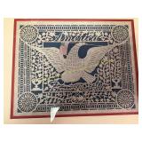 Framed American Eagle Cut Out