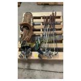 Golf clubs and bag