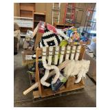 Lighting, home goods, dust mops