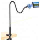 Gooseneck Phone Holder for Bed, Magnetic Stand