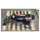 Assorted golf clubs