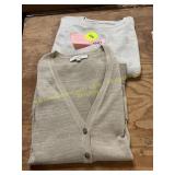 2ct Womens Size L Cardigan + Pullover