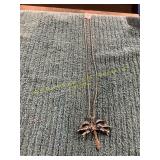 22in Vintage Six Winged Angel Pendant Necklace