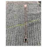 20in green Geometric Pendant Necklace