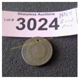 1862 two cent piece
