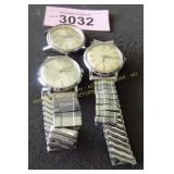 Three vintage watches