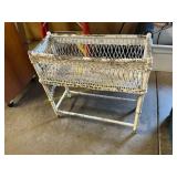 Wicker plant stand