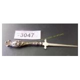 Antique sterling handle letter opener