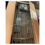 Metal shelf cart with wheels