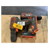 2 ct. cordless drills (no batteries)