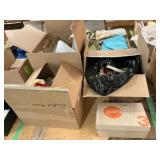 Cups and plates, vhs tapes, home goods
