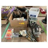 Battery charger, wire, tools and hardware