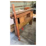Full/queen bed frame, box spring & mattress