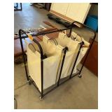 Cloths hamper on wheels