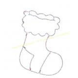 Celebrations LED Stocking Silhouette 15" Decor