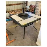 Patio table and stand