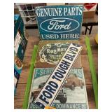 Ford metal signs