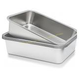 Stainless Steel Bus Tub 4-Pack, Large Capacity