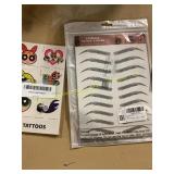 2ct Temporary Tattoos, Pillow Slip & Party Favors