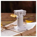 Antique Roman Column Candle Holder for Tabletop