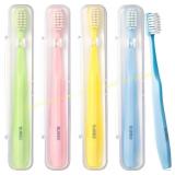SUREE Extra Soft Toothbrush, 4 Count, bunny hat, n