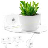 Acrylic Window Boxes with Bracket (Circle)
