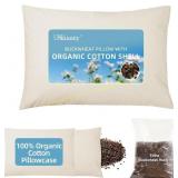 USlixury Organic Buckwheat Pillow with Hulls