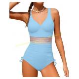 Girls Swimsuit One Piece Bathing Suit 9-16