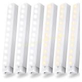 6 Pack 2-Color Warm White LED Under Counter