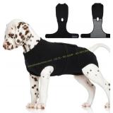 FUAMEY Dog Recovery Suit Surgery Black XXL