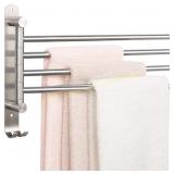 NearMoon 4-Arm Swivel Towel Rack (Brushed Ni)