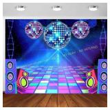 MERCHR Dance Party Backdrop 7x5ft Polyester