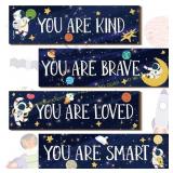 Yookeer Space Wall Art for Kids Astronauts