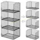 4-Tier Stackable Closet Organizers and Storage Bas