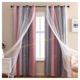 XiDi Dream Star Blackout Curtains - Kids 34x63