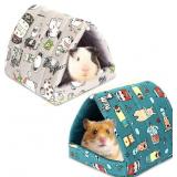 UPINS 2 Pack Guinea Pig Hideout and Bed