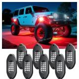 RGB Rock Lights for Trucks 8 Pods, Underglow