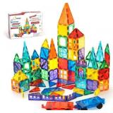 cossy 120Pcs Magnetic Tiles Set for 3+ kids