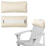 Chaise Lounge Head Pillow 2 Pack Beige