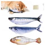 Petgravity Bite-Sized Flopping Fish Cat Toys and f