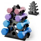 Dumbbell Rack Stand with Rubber Protection