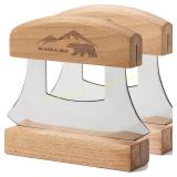 Alaskan Ulu Pizza Cutter with Stand 5x4in