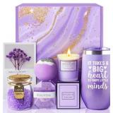 Lavender Spa Basket Set for Teachers Gift