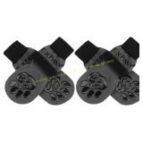 EXPAWLORER Anti-Slip Dog Socks X-Small Black, pink