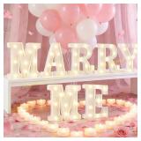 LED Light Up Numbers, Glitter Marquee Lights