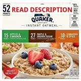 Quaker Oats Instant Oatmeal Variety Pack