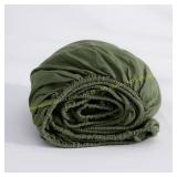 French Linen Cal Fitted Sheet Green size unknown.