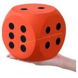 Shappy 6" Foam Dice Educational Toy Orange